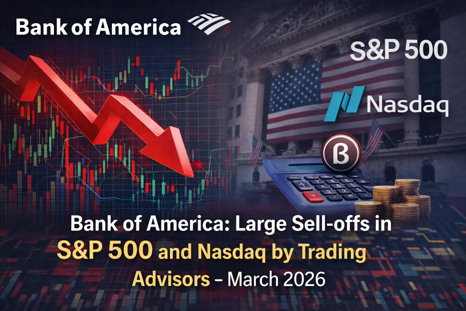 بنك أوف أمريكا: عمليات بيع كبيرة في S&P 500 وNasdaq من مستشاري التداول